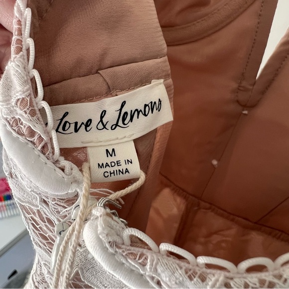 For Love & Lemons White Lace Bustier Mini Dress Size medium - Picture 6 of 8